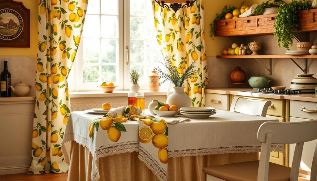italian kitchen textiles