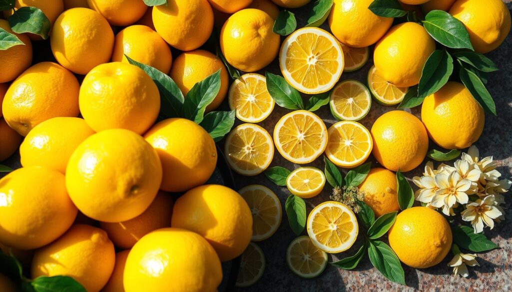 Sicilian lemon patterns collection