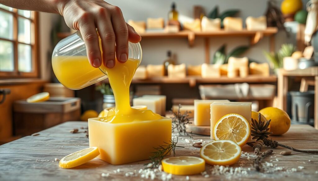 handcrafted soap process