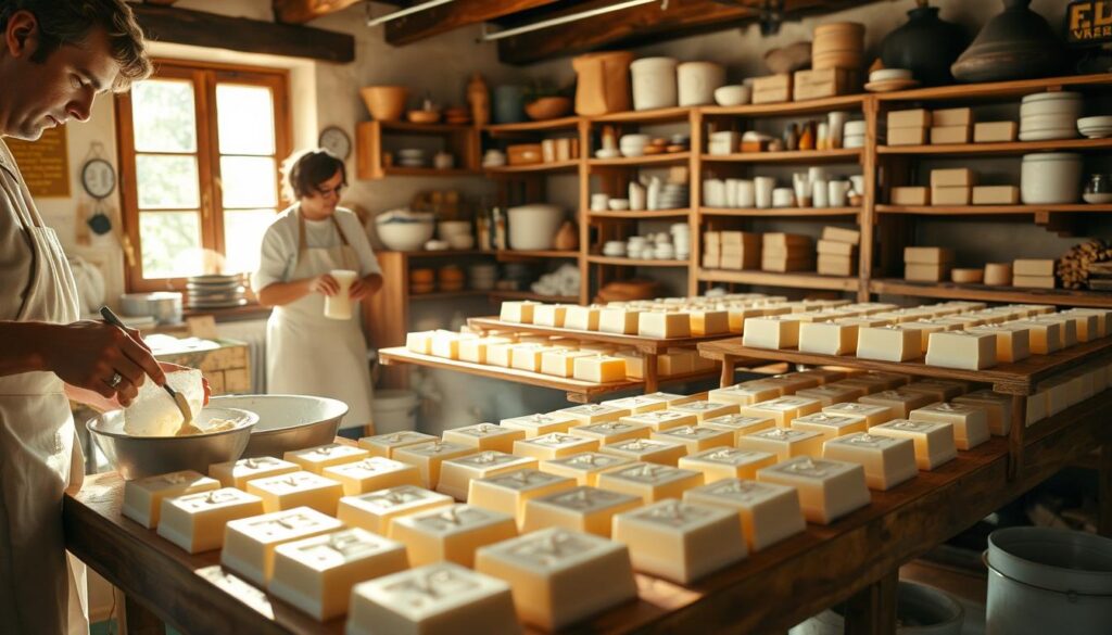 traditional Italian soap crafting