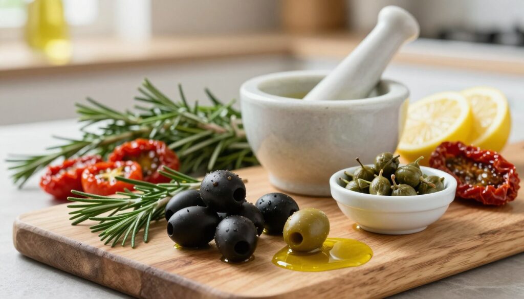 Tapenade ingredients and flavour profiles Tapenade ingredients and flavour profiles